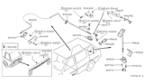 Diagram for Nissan Stanza Door Latch Assembly - 90502-21R00