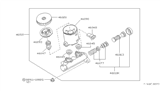Diagram for 1988 Nissan Stanza Master Cylinder Repair Kit - 46063-29R00