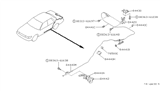 Diagram for 1992 Nissan Stanza Door Latch Cable - 84650-65E10