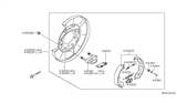 Diagram for Nissan Pathfinder Brake Backing Plate - 44030-EA060