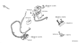 Diagram for 2006 Nissan Pathfinder Door Latch Assembly - 90502-EA50A
