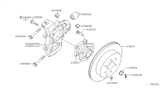 Diagram for Nissan Pathfinder Control Arm Bushing - 55157-EA501