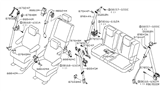 Diagram for 2006 Nissan Pathfinder Seat Belt - 88854-ZP08A