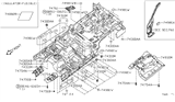Diagram for 2005 Nissan Xterra Exhaust Heat Shield - 74752-EA000