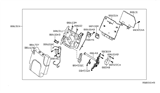 Diagram for 2005 Nissan Pathfinder Seat Cover - 88459-EA000