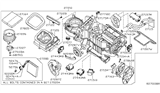 Diagram for Nissan Frontier Blower Motor Resistor - 27151-ZT00A