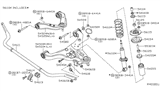 Diagram for 2006 Nissan Pathfinder Coil Spring Insulator - 54034-EA000