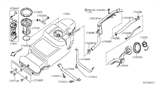 Diagram for Nissan Pathfinder Fuel Filler Hose - 17228-EA205