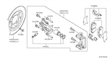Diagram for Nissan Pathfinder Brake Caliper Repair Kit - 44120-EA026