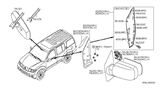 Diagram for Nissan Frontier Car Mirror - 96366-EA00A
