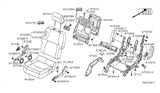 Diagram for Nissan Xterra Seat Motor - 87400-ZP00C