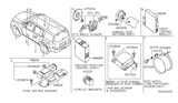 Diagram for 2005 Nissan Pathfinder Air Bag Control Module - 28556-EA59A