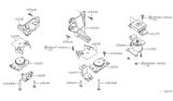 Diagram for 2011 Nissan Pathfinder Motor And Transmission Mount - 11320-ZZ50A