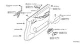 Diagram for Nissan Pathfinder Armrest - 80961-EA300
