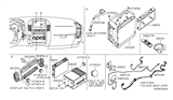 Diagram for 2007 Nissan Pathfinder Antenna Cable - 28243-EA10A