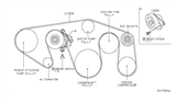 Diagram for 2012 Nissan Pathfinder Drive Belt - 11720-7S00A