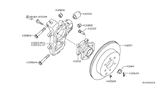 Diagram for Nissan Pathfinder Steering Knuckle Bushing - 55157-EA50A