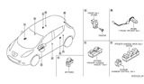 Diagram for 2021 Nissan Leaf Mirror Switch - 25570-5SK0A