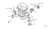 Diagram for 2020 Nissan Leaf Engine Mount - 11320-3NF0A