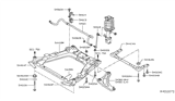 Diagram for Nissan Rogue Sway Bar Bracket - 54614-3NF0A