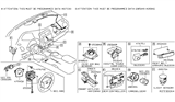 Diagram for 2021 Nissan Leaf Air Bag Sensor - 98820-5SA9D