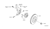 Diagram for 2021 Nissan Leaf Wheel Bearing - 40202-5SA1A