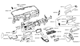 Diagram for 2021 Nissan Leaf Instrument Cluster - 68240-5SA0B
