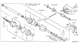 Diagram for Nissan Leaf CV Boot - C9B41-3TA2A