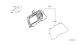 Diagram for Nissan Leaf Instrument Cluster - 24810-5SA0B
