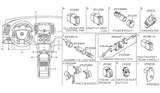Diagram for Nissan Frontier Dimmer Switch - 25560-EA00B