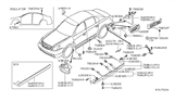 Diagram for 2006 Nissan Murano Body Mount Hole Plug - 76884-AG024