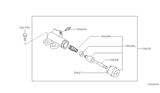 Diagram for 2004 Nissan Maxima Clutch Slave Repair Kit - 30621-7Y025