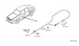 Diagram for Nissan Fuel Door Release Cable - 78822-8J000