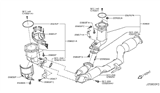 Diagram for 2012 Nissan Murano Catalytic Converter - B08A2-1AA0C