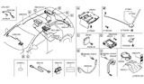 Diagram for 2014 Nissan Murano Antenna Mast - 28215-1FC0A