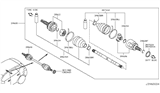 Diagram for 2013 Nissan Murano CV Boot - 39241-2U627