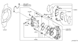 Diagram for Nissan Murano Brake Caliper Repair Kit - D1080-CA02K