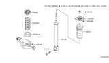 Diagram for Nissan Murano Shock Absorber - E6210-1AA1A