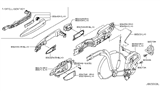 Diagram for 2014 Nissan Murano Door Latch Cable - 80515-1AA0A