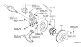 Diagram for 2014 Nissan Murano Steering Knuckle - 40015-JP00A