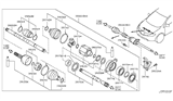 Diagram for 2010 Nissan Murano Axle Shaft - 39100-1AA0A