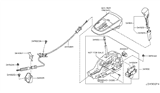 Diagram for 2009 Nissan Murano Automatic Transmission Shifter - 34901-1AA0A