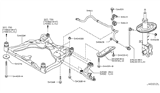 Diagram for 2009 Nissan Murano Control Arm - 54501-1AA1A