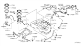 Diagram for 2012 Nissan Murano Fuel Filler Hose - 17228-1AA0A