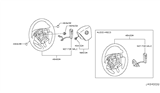 Diagram for Nissan Murano Steering Wheel - 48430-1AA4A