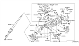 Diagram for Nissan Murano Steering Shaft - 48080-1AA0A