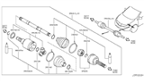 Diagram for 2011 Nissan Murano Axle Shaft - 39101-1AA0A