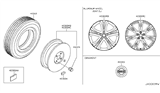 Diagram for 2014 Nissan Murano Spare Wheel - D0300-1UM9J