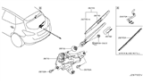 Diagram for Nissan Murano Wiper Arm - 28780-1FC0A