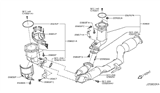 Diagram for 2012 Nissan Murano Catalytic Converter - B08A3-1AD0A